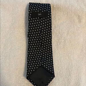 Black and White Polka Dot Necktie